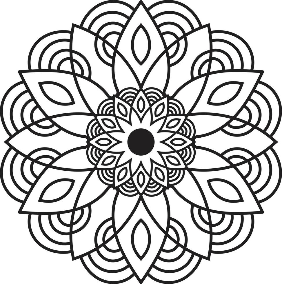 kids and adults refreshment coloring mandala page vector