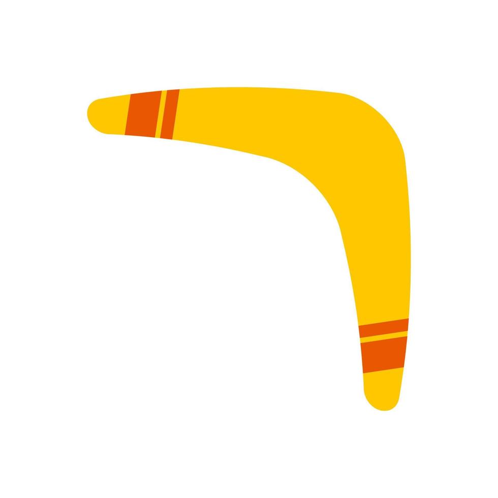 Boomerang flat design art vector