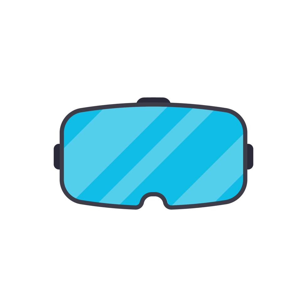 VR flat design art vector