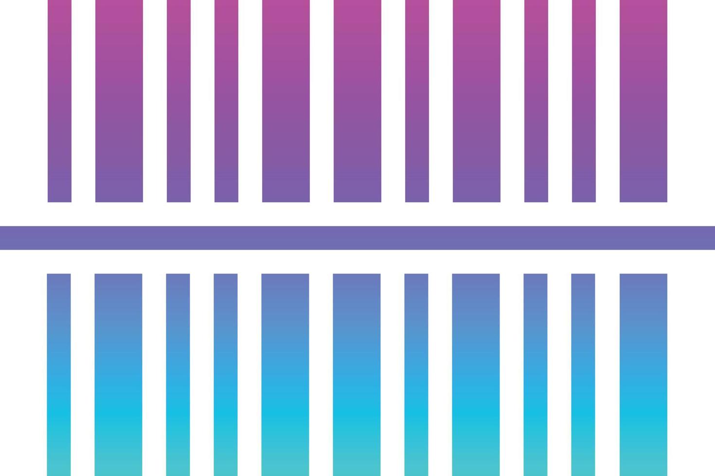 barcode code - gradient icon vector