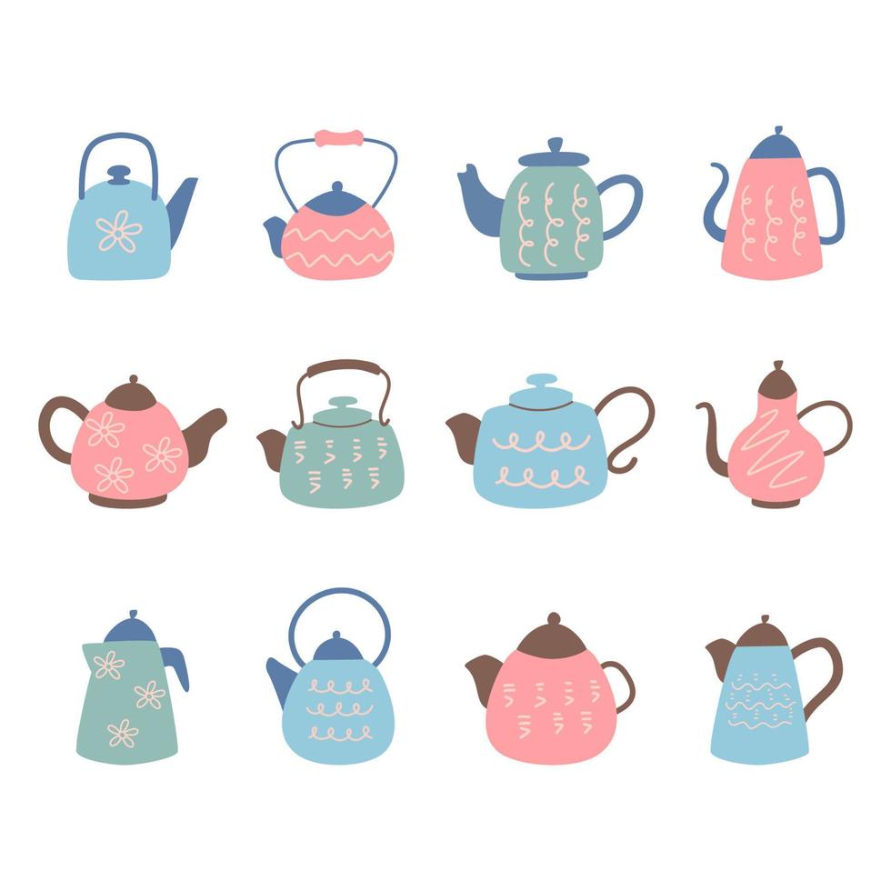 Japanese tea ceremony teapot vector