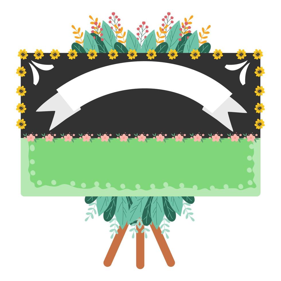 7.epsfloral congratulations board vector