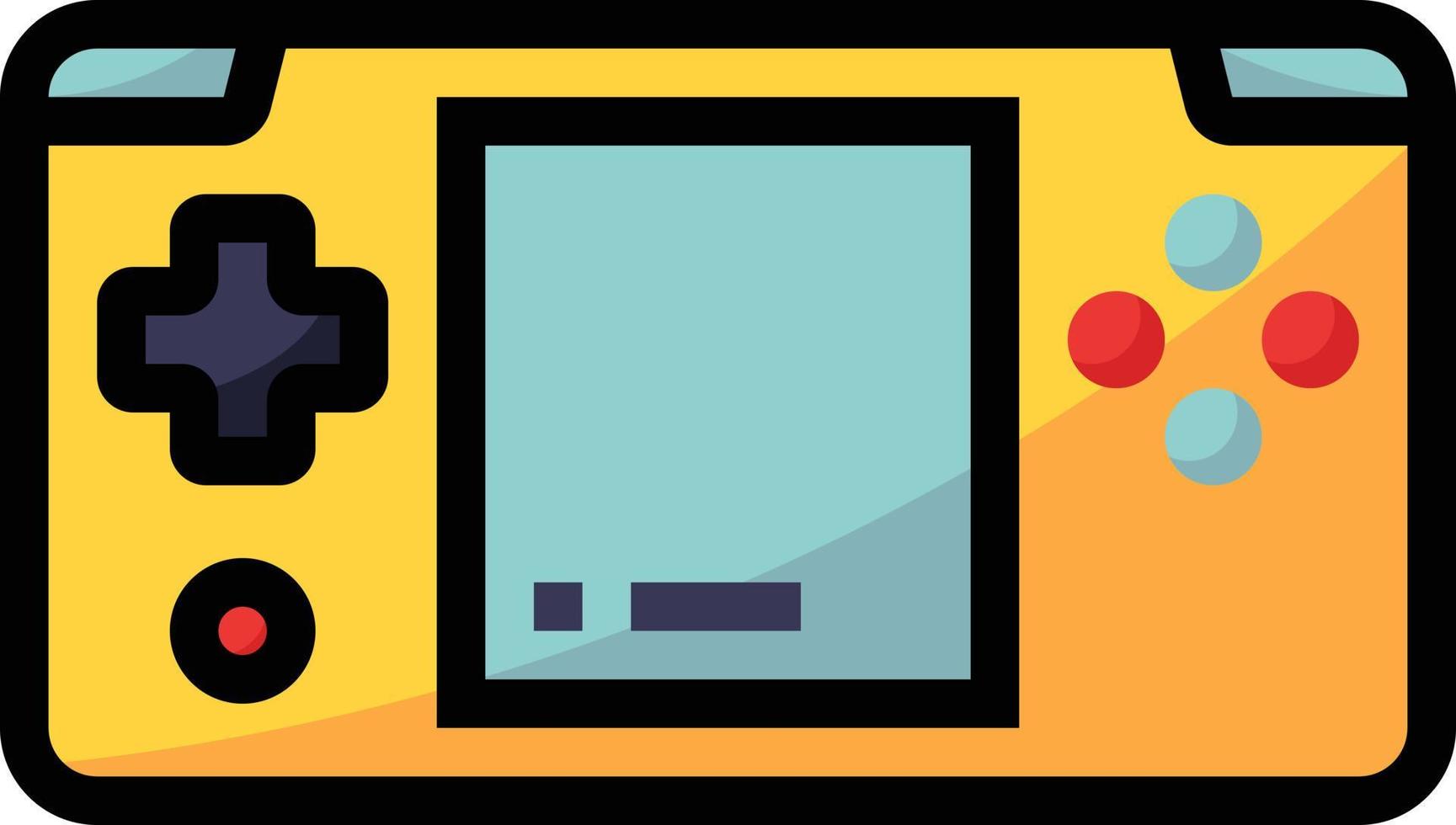 console game wifi screen button - filled outline icon vector