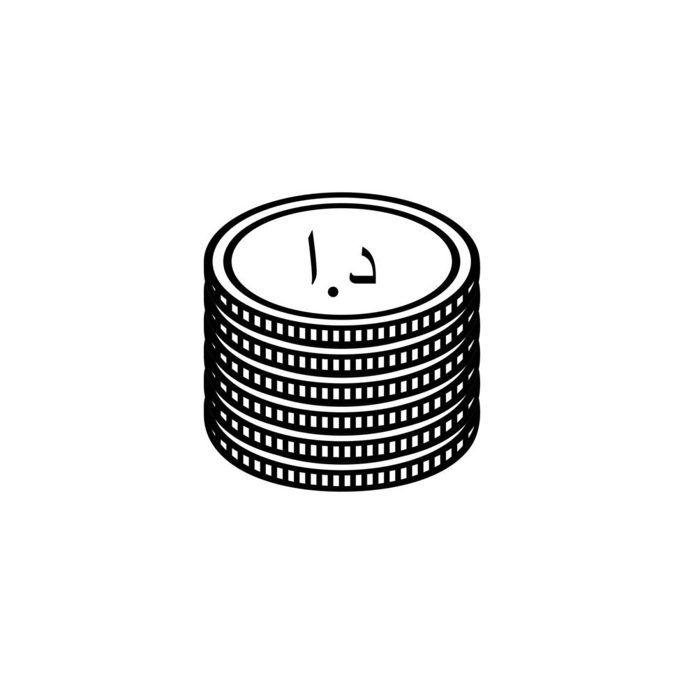 Jordanian Currency Icon Symbol, Jordanian Dinar, JOD Sign. Vector Illustration