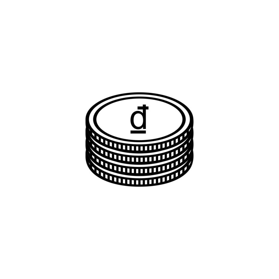 Vietnam Currency Icon Symbol. Vietnamese dong, VND Sign. Vector Illustration
