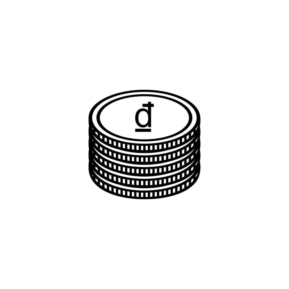 Vietnam Currency Icon Symbol. Vietnamese dong, VND Sign. Vector Illustration