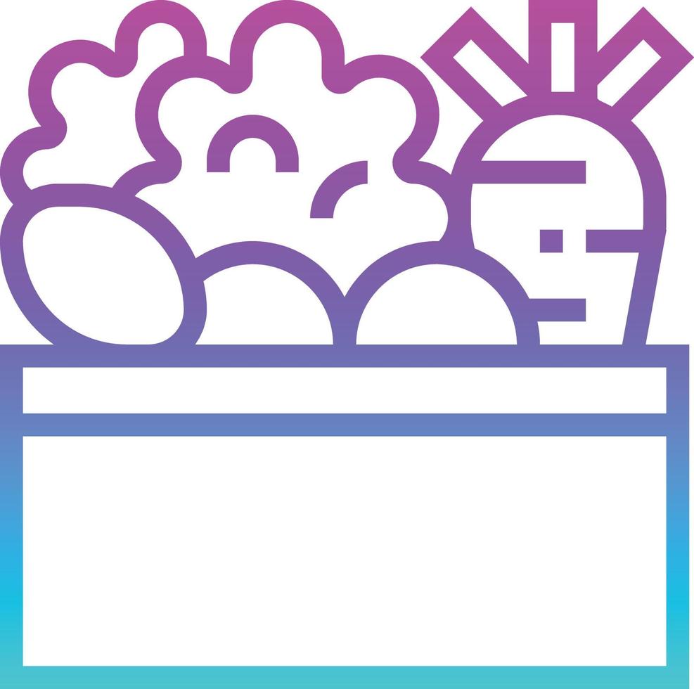 vegetables healthy food - gradient icon vector