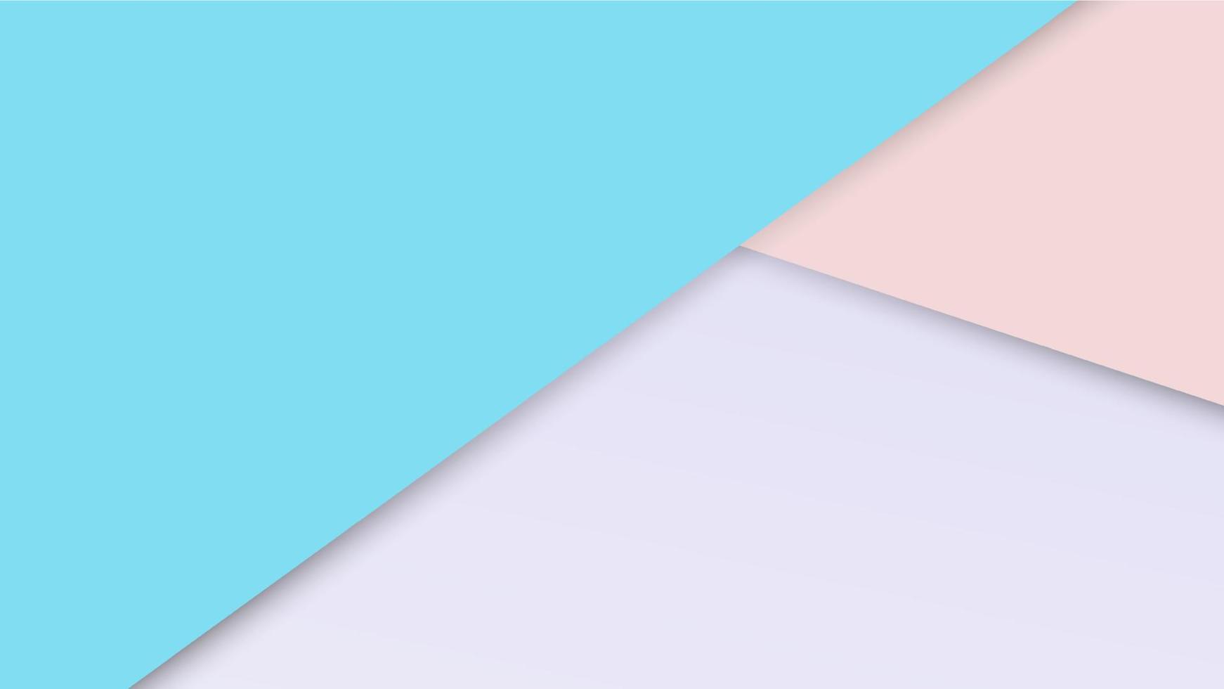 Colored paper background with geometric shapes in pastel colours vector