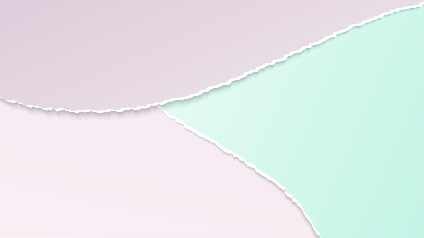 Colored paper background with geometric shapes in pastel colours vector