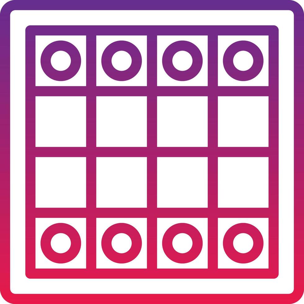 board game playing chess - gradient icon vector
