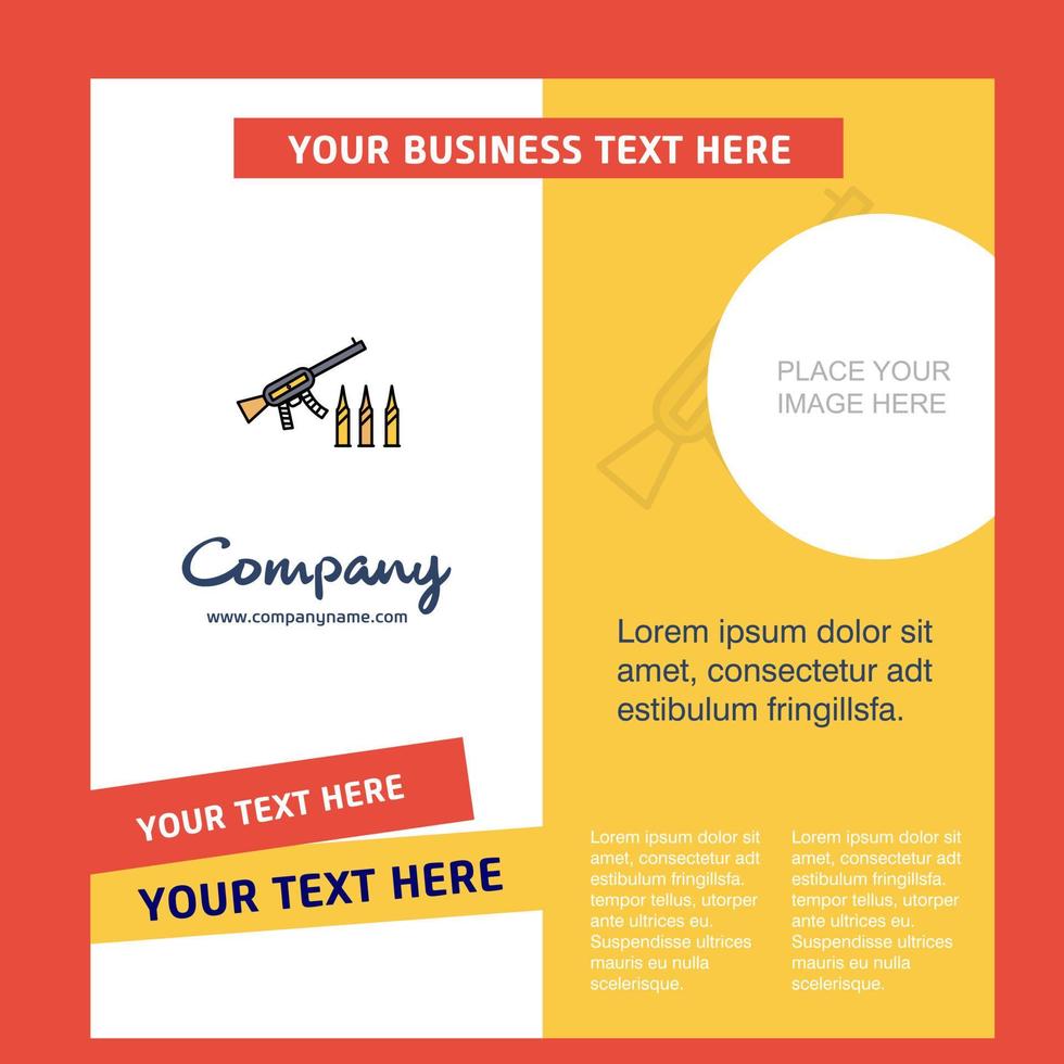 Guns Company Brochure Template Vector Busienss Template