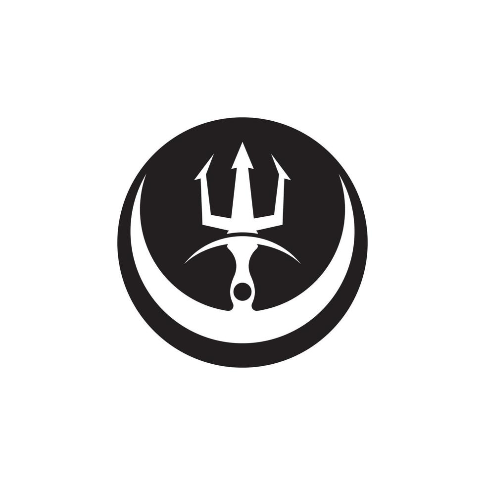 Trident Logo Template vector icon