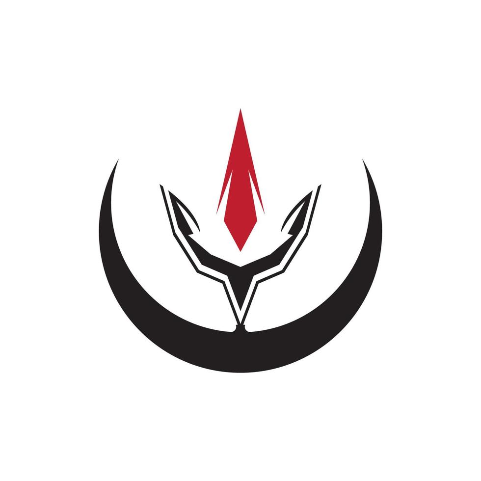 Trident Logo Template vector icon