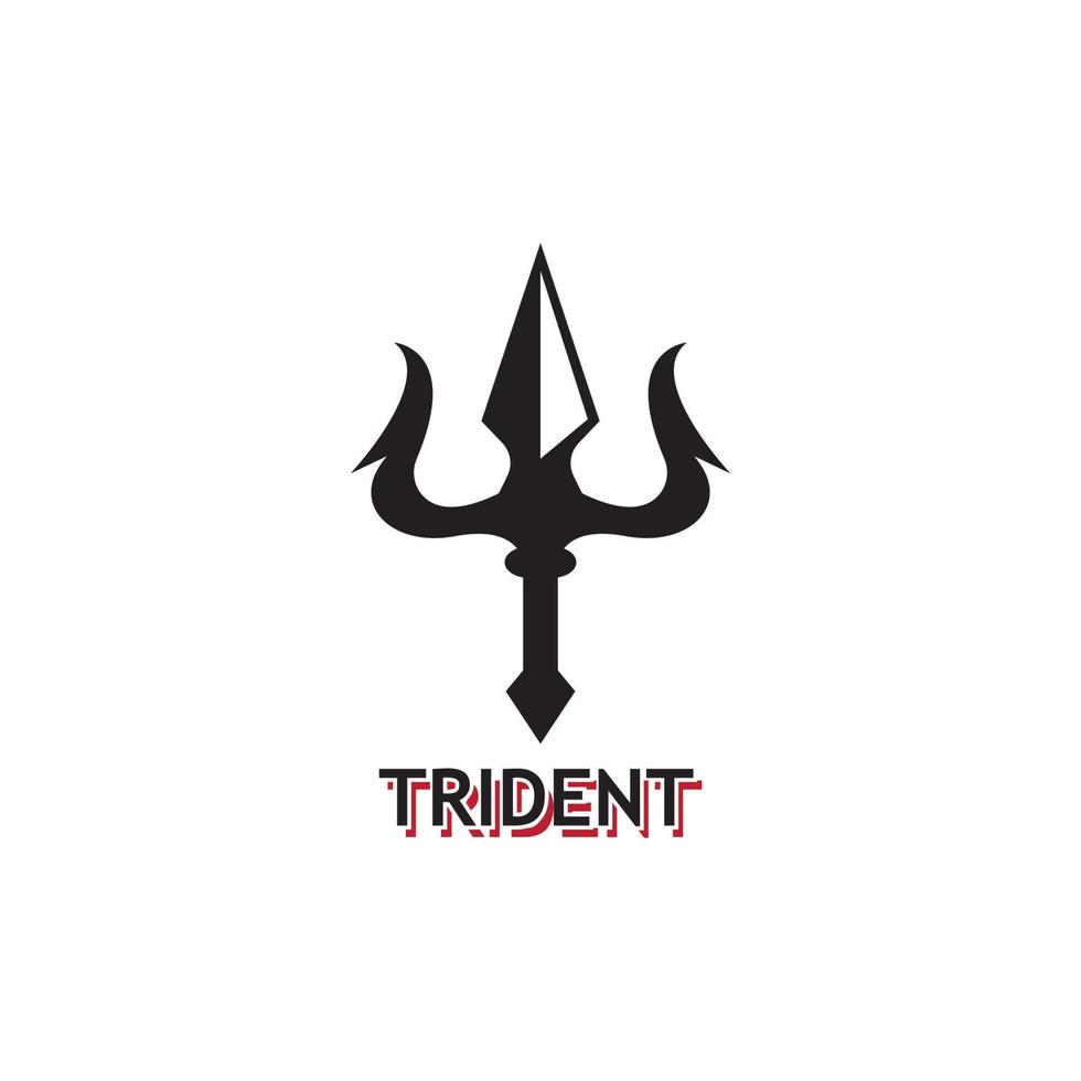 Trident Logo Template vector icon