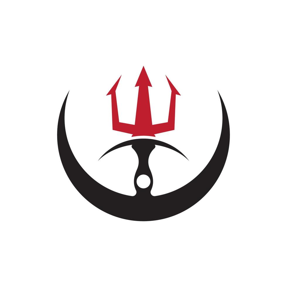 Trident Logo Template vector icon