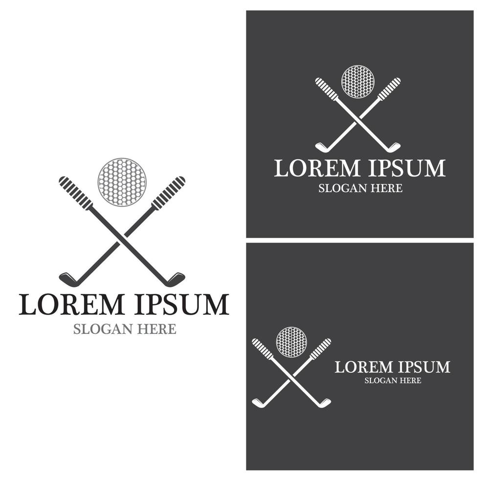 Golf icon and symbol vector template