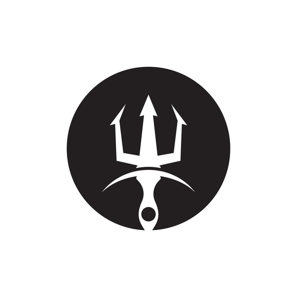 Trident Logo Template vector icon