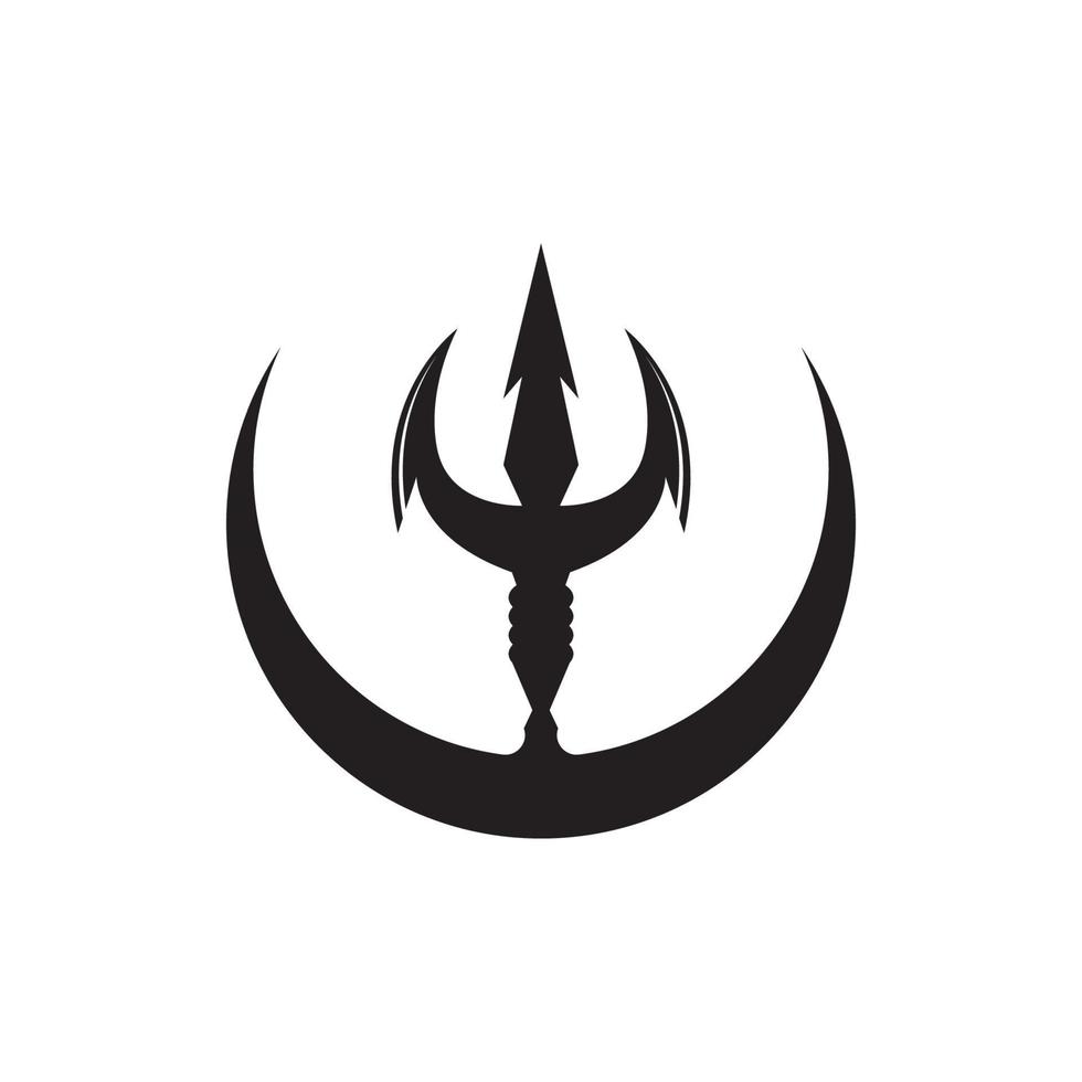Trident Logo Template vector icon