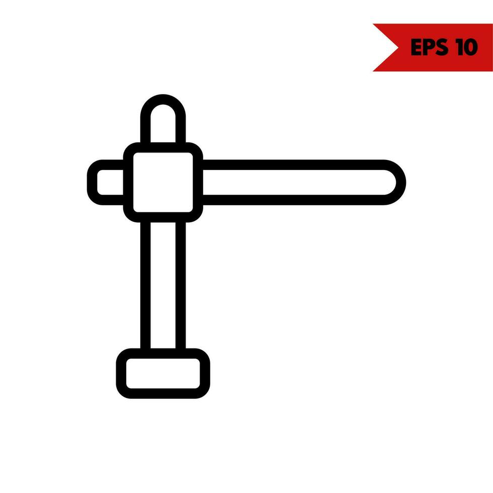 Illustration of satelite line icon vector