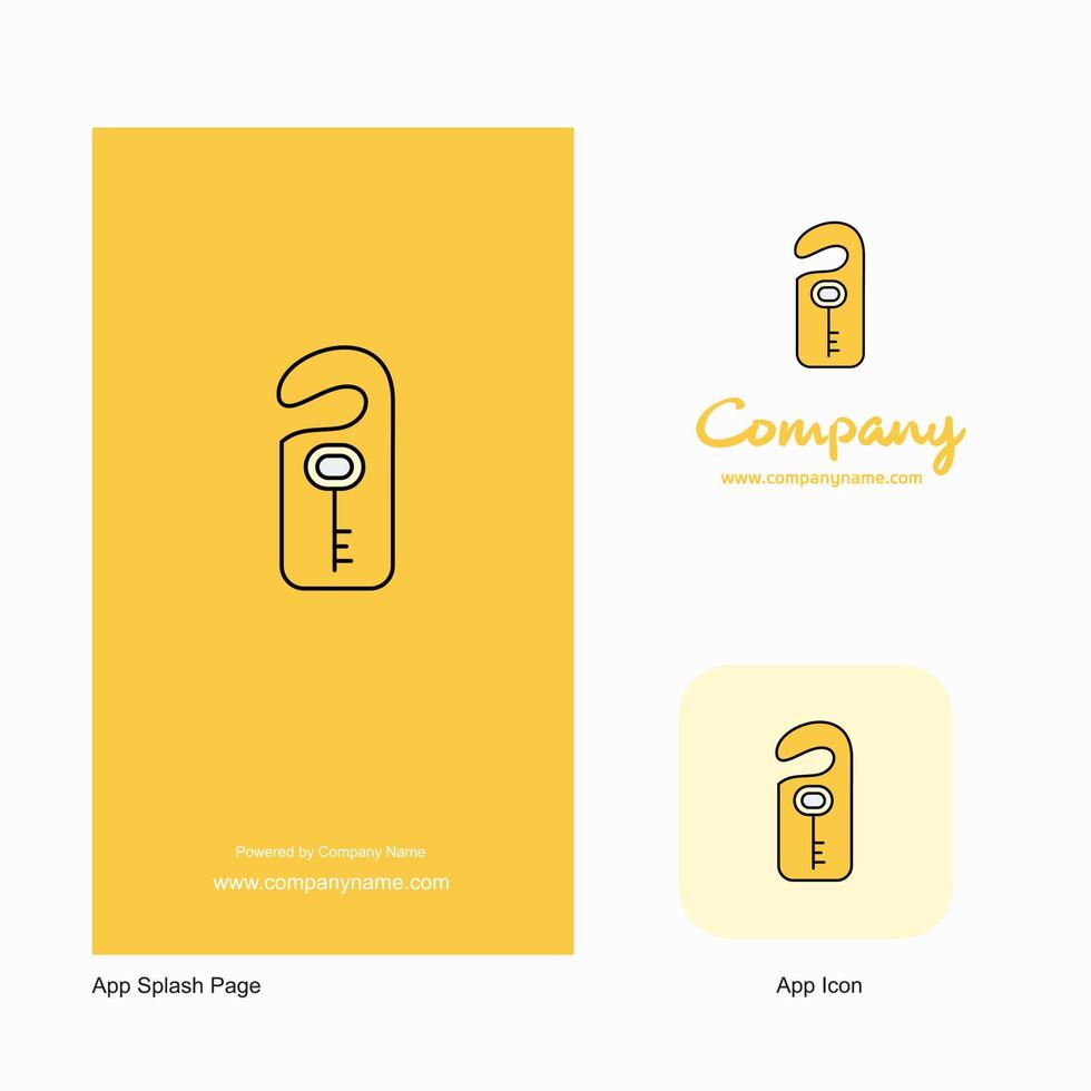 Key tag Company Logo App Icon and Splash Page Design Creative Business