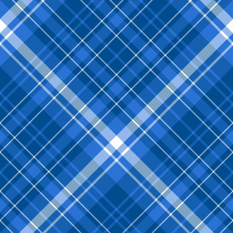 Seamless pattern in dark blue and white colors for plaid, fabric, textile, clothes, tablecloth and other things. Vector image. 2