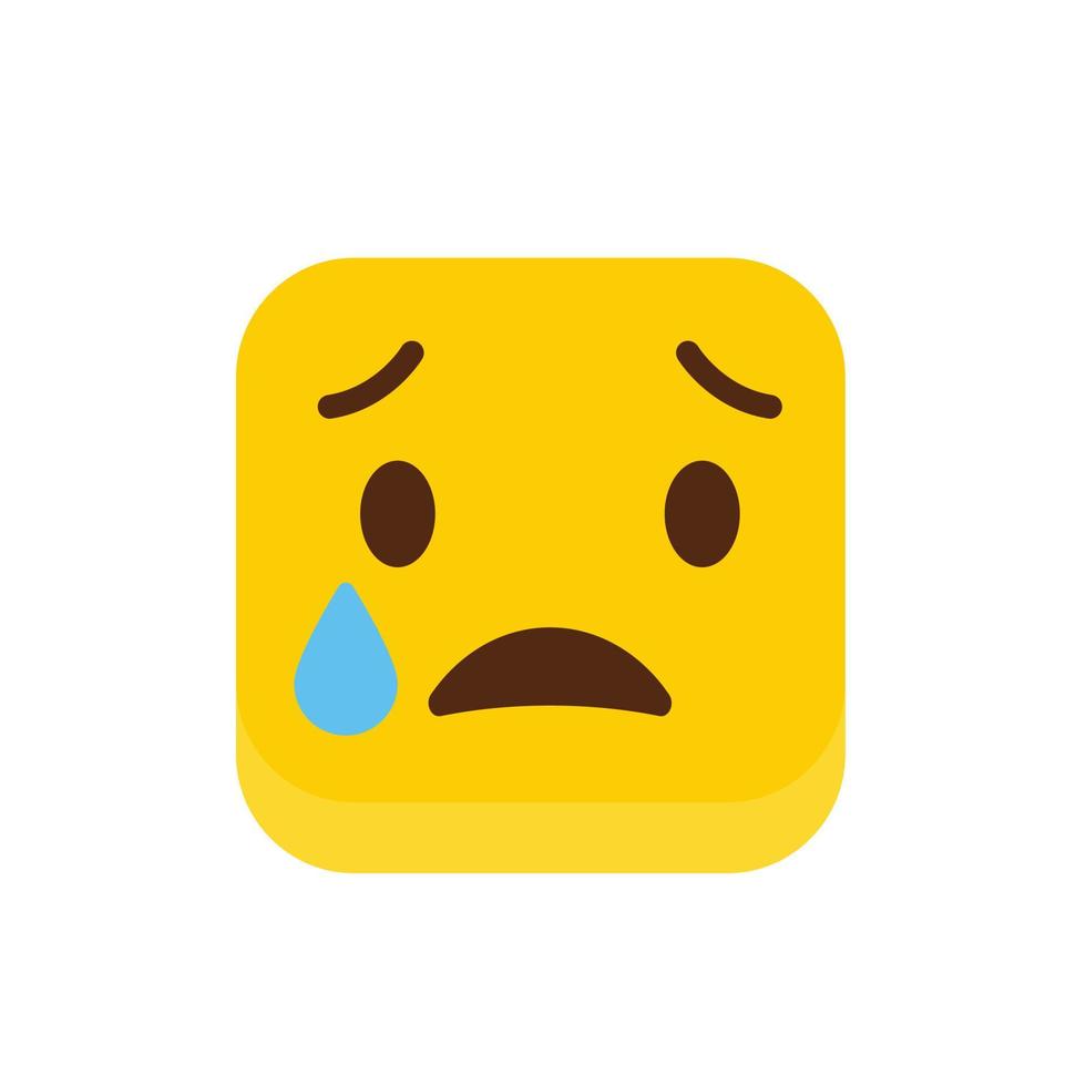 vector de diseño de icono de emoji triste