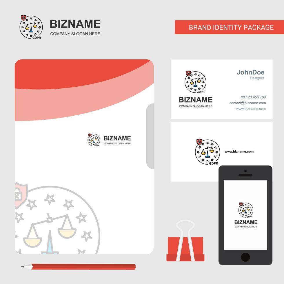 Justice Business Logo File Cover Visiting Card and Mobile App Design Vector Illustration