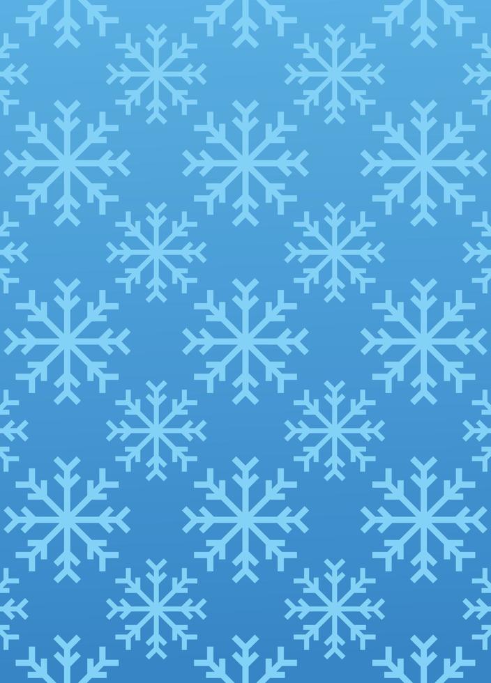 patrón de nieve transparente sobre un fondo azul para un tema de navidad o invierno vector