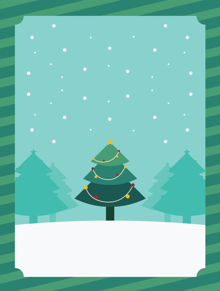 fondo de navidad con árbol de navidad illustration.vector vector