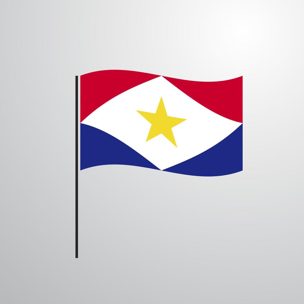 saba waving Flag vector
