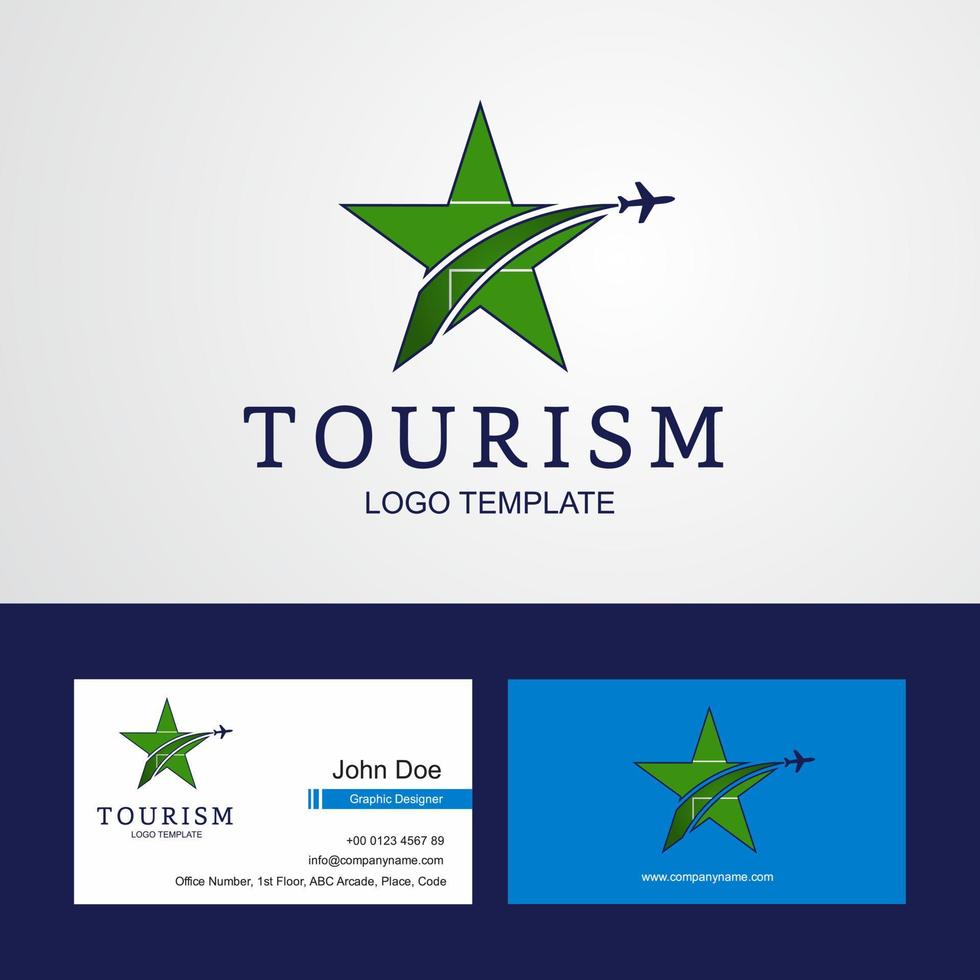 Travel Kyrgyzstan flag Creative Star Logo and Business card design vector