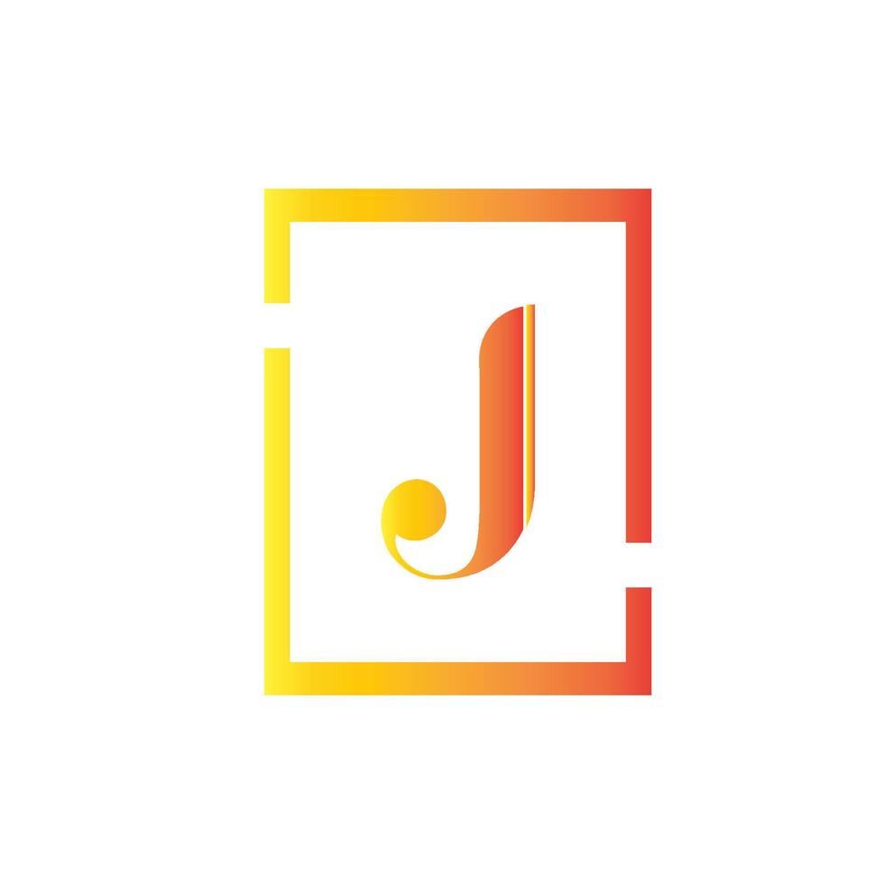 Letter J Logo Template vector icon design