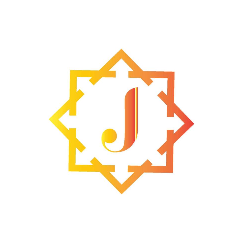 diseño de icono de vector de plantilla de logotipo de letra j