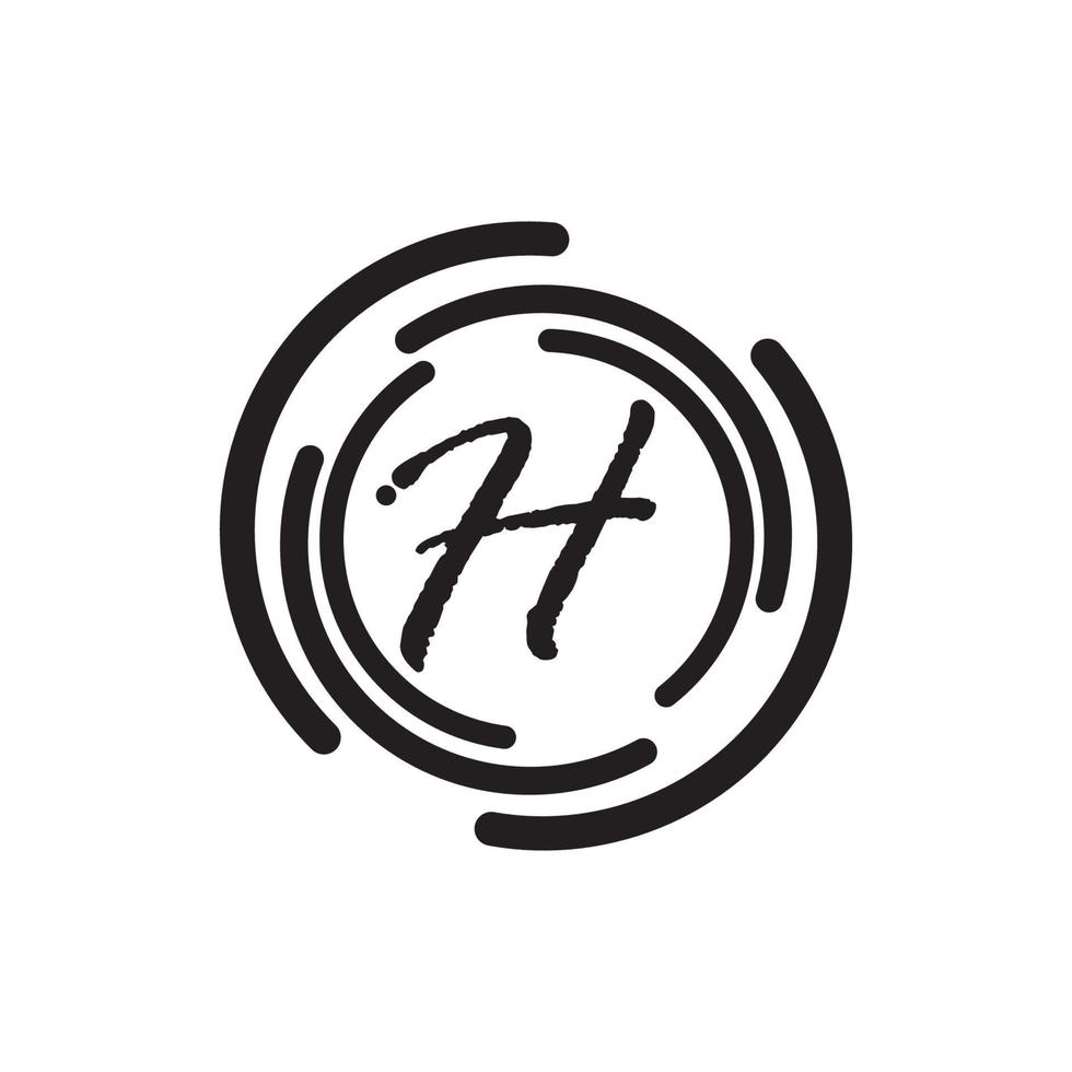 Letter H logo icon vector design template elements