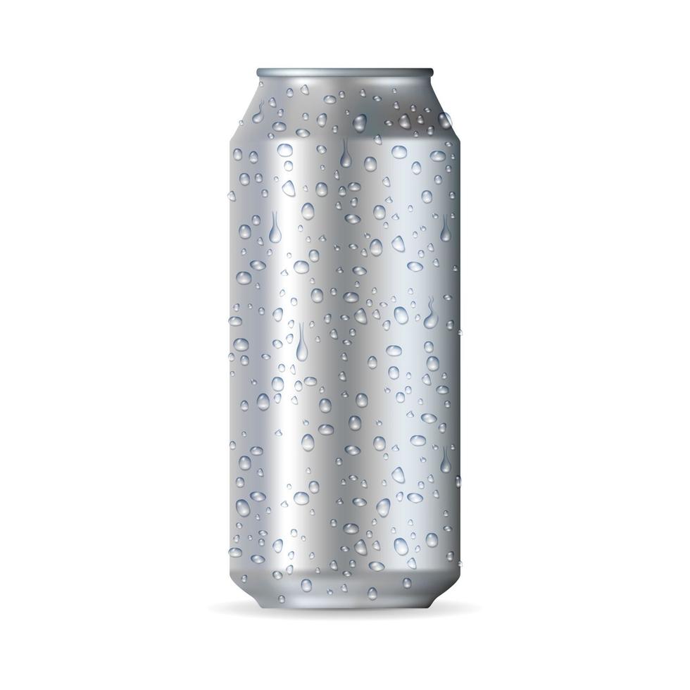 Highly realistic aluminum can vector