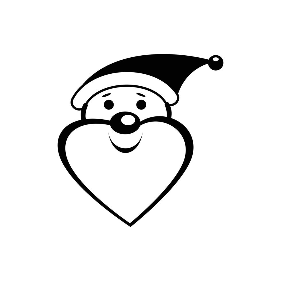 Santa Clause icon vector