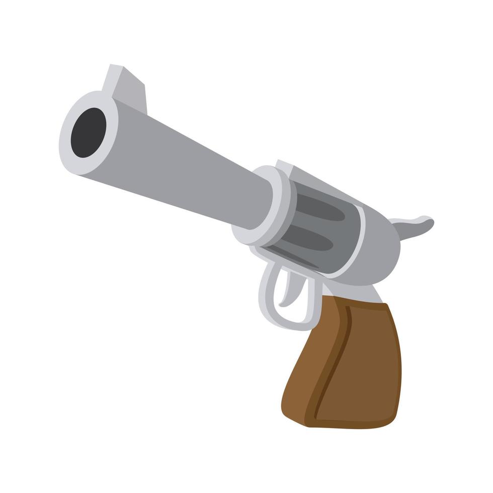 icono de dibujos animados de pistola vector