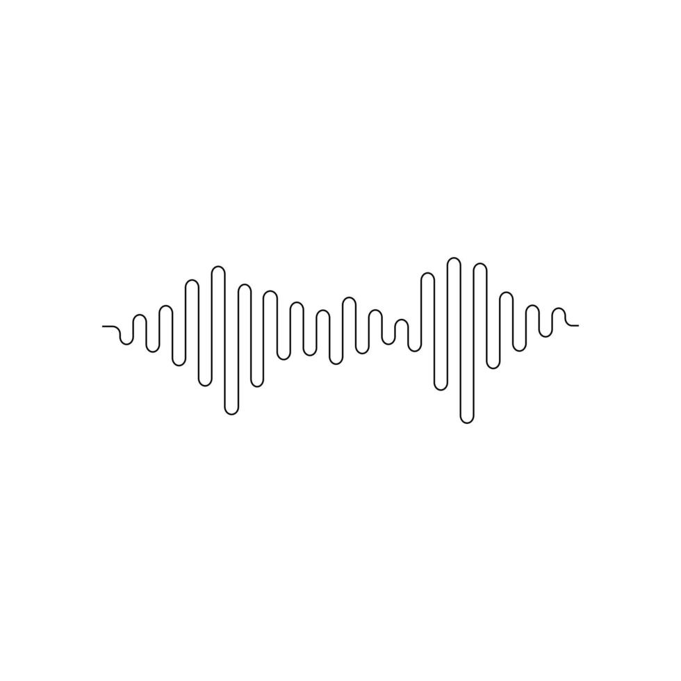 onda de sonido o audio vector