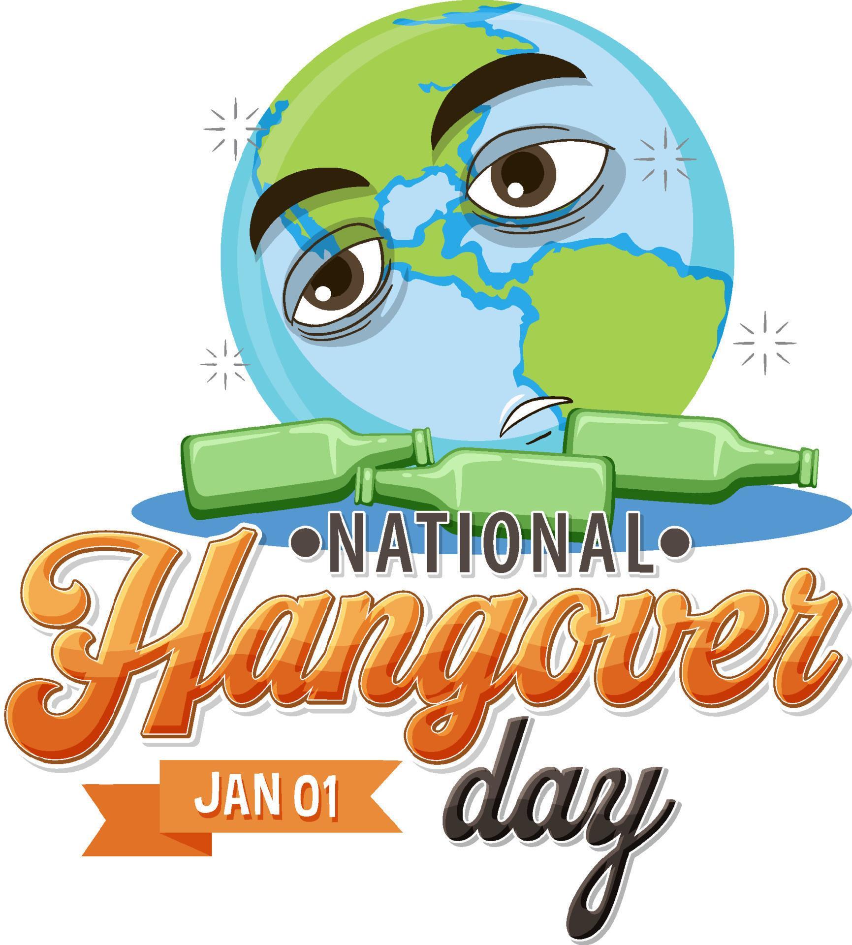 Happy National Hangover Day 14073415 Vector Art at Vecteezy