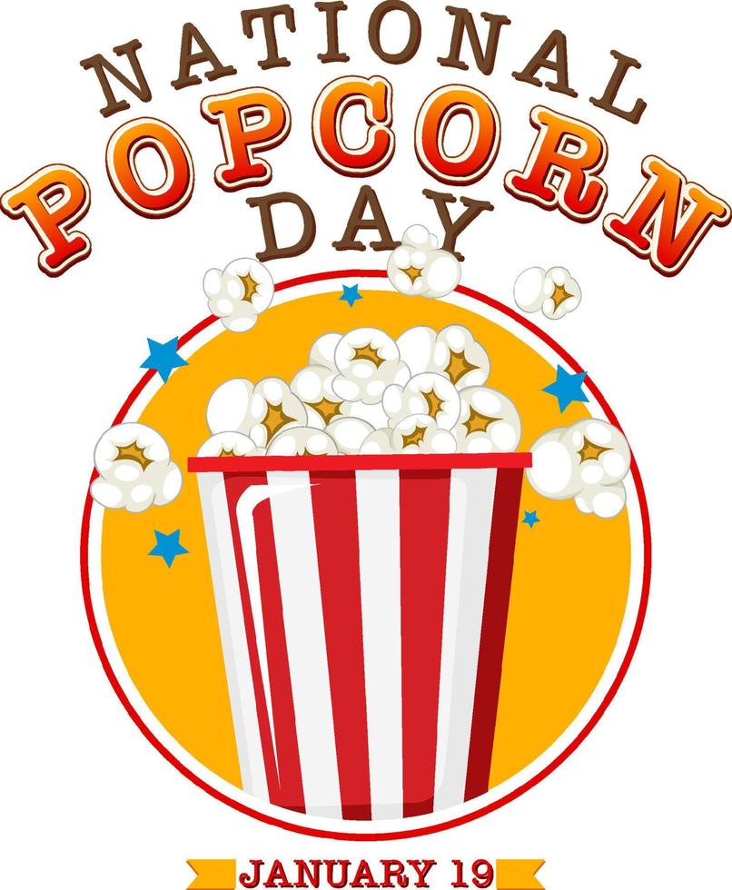National Popcorn Day Banner Design 14073422 Vector Art at Vecteezy