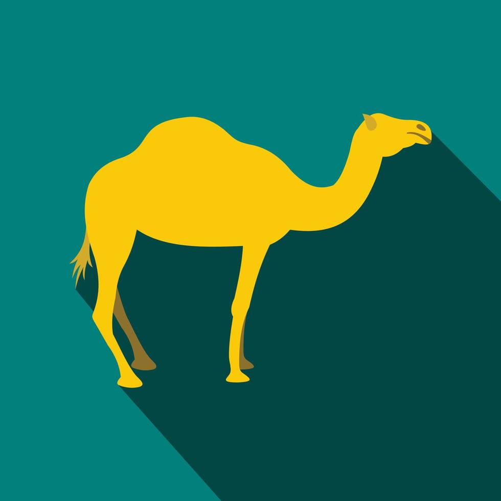 Camel icon, flat style vector