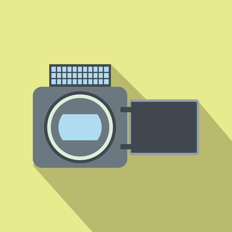 Video camera flat icon vector