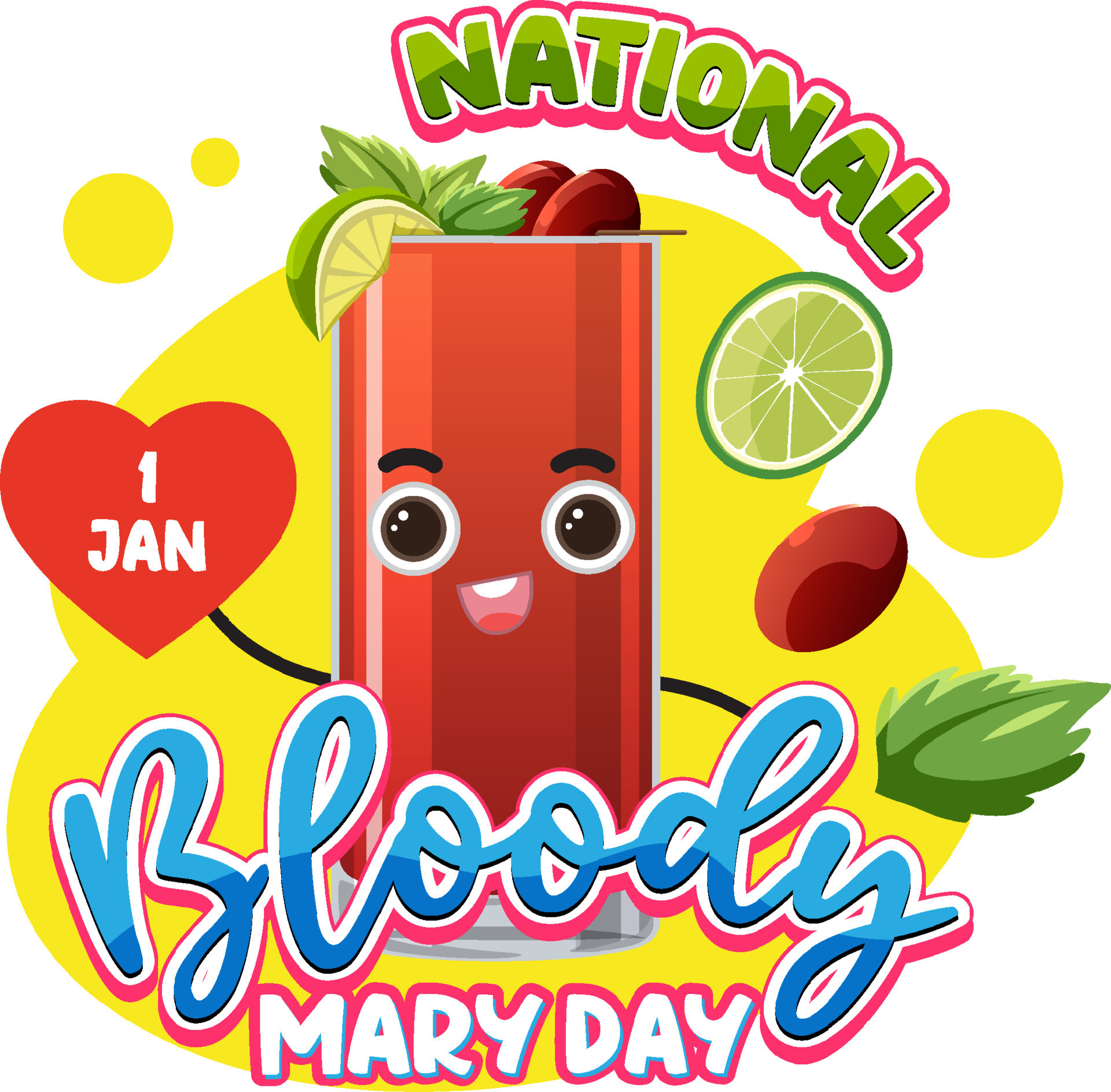 National Bloody Mary Day Banner Design 14073490 Vector Art at Vecteezy