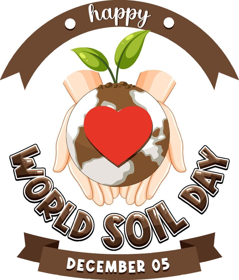 World soil day text for poster and banner design 14073500 Vector Art at