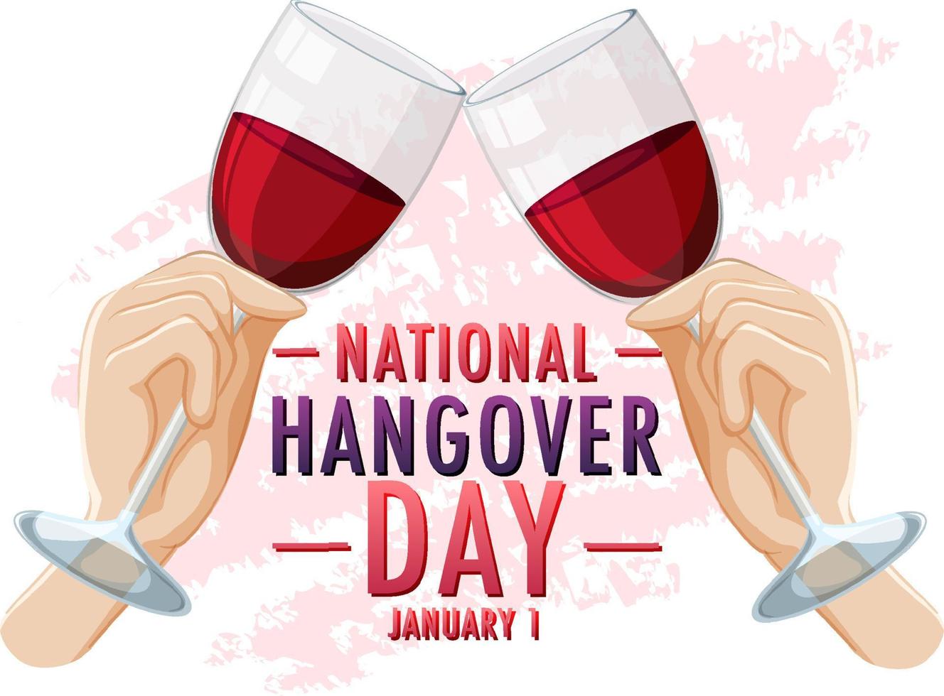 National Hangover Day Banner Design vector