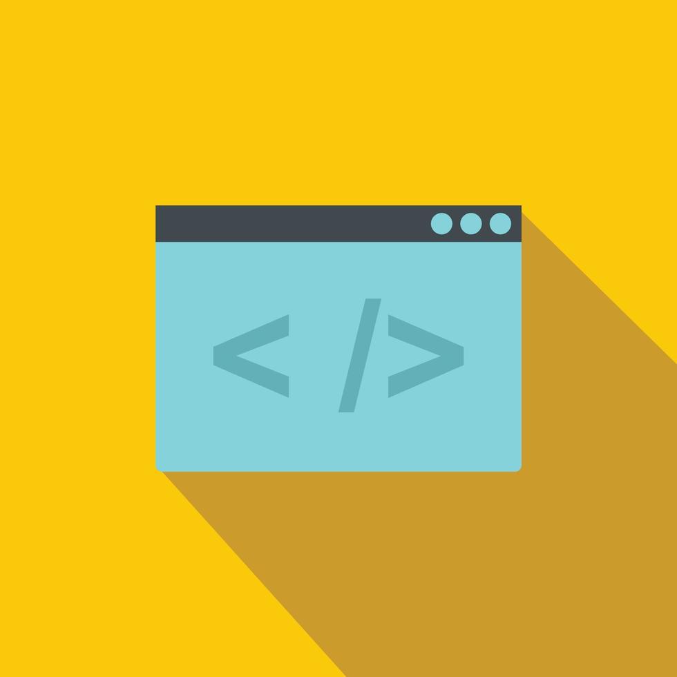 Greater than or less than icon, flat style vector