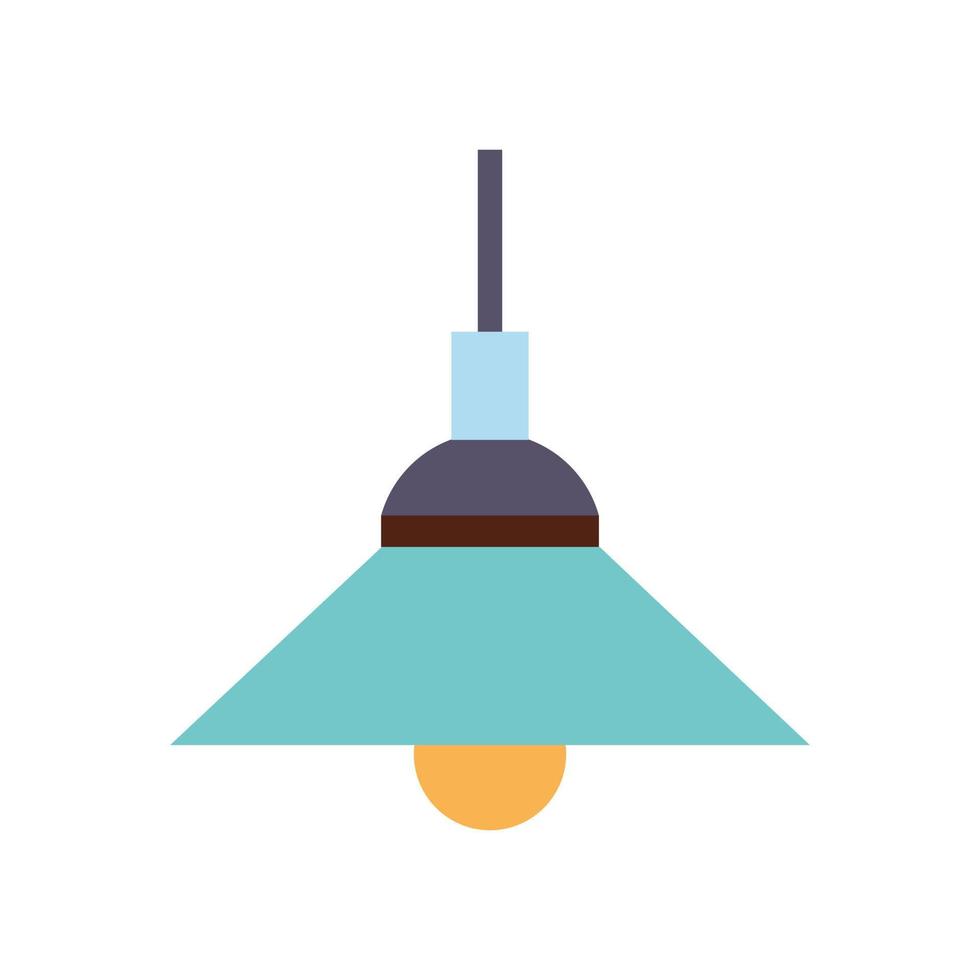 Lamp flat icon vector