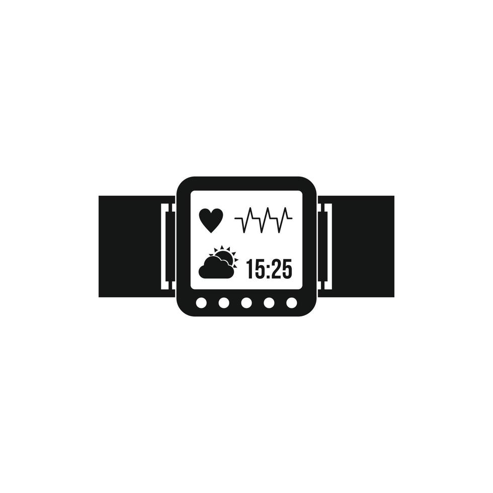 Smartwatch icon in simple style vector