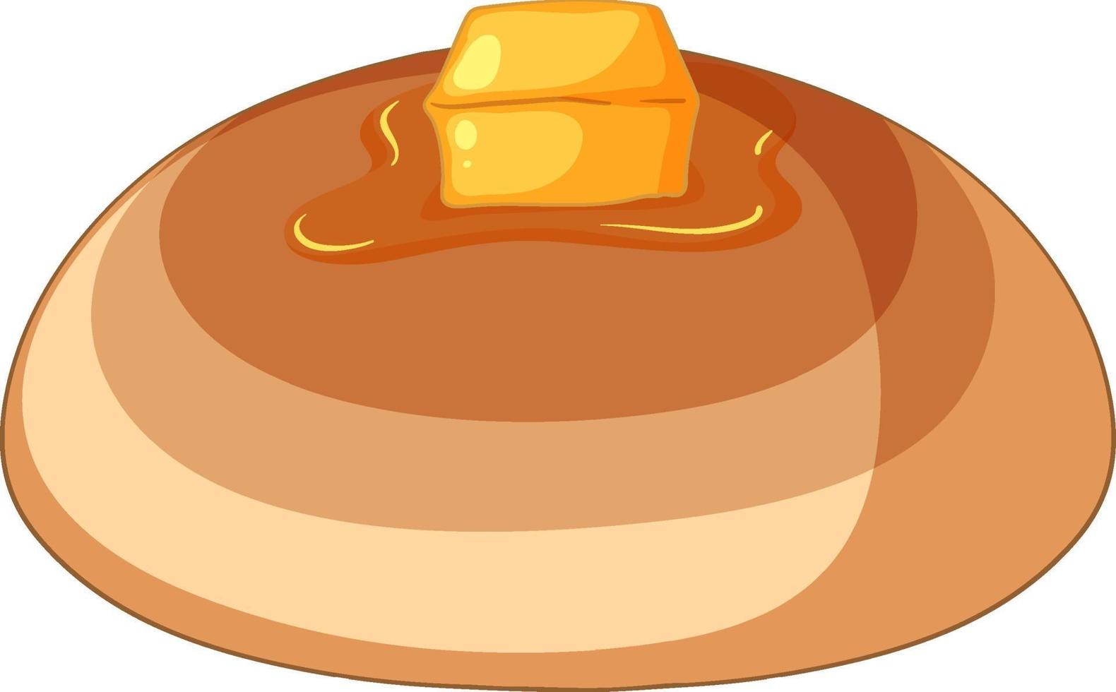 Isolated delicious buttery sourdough bun vector