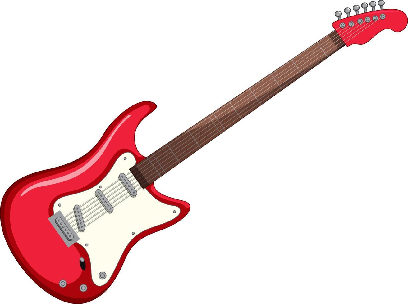 An electric guitar isolated vector